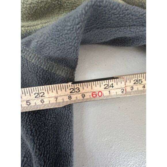 Columbia Green & Black Half-Zip Fleece Pullover Long Sleeve Mens L Activewear - Picture 4 of 6